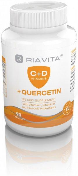 Riavita c+d vitamin quercetinnel kapszula 90 db