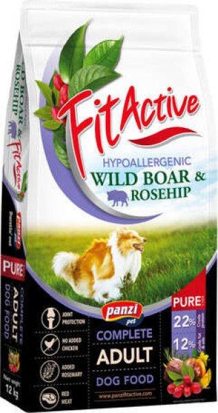 FitActive Pure Hypoallergenic Wild Boar & Rosehip (2 x 12 kg) 24 kg