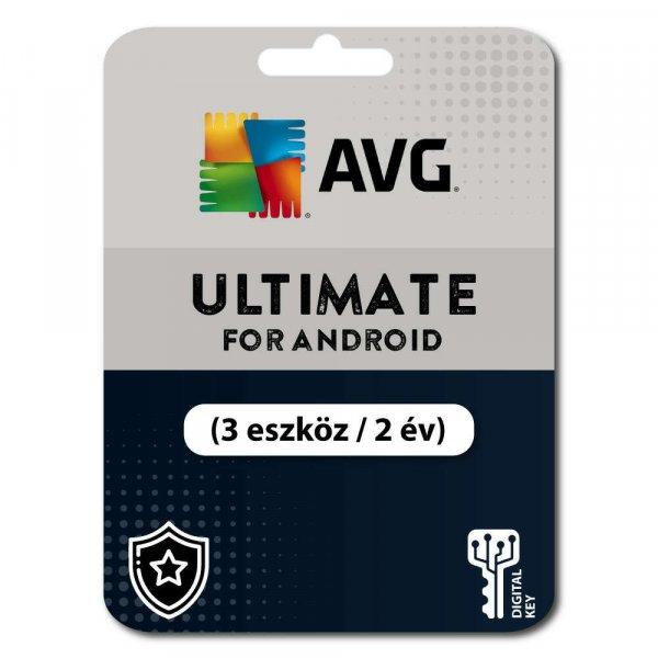 AVG Ultimate for Android (3 eszköz / 2 év) (Elektronikus licenc) 