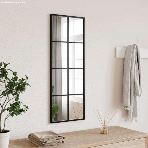 vidaXL fekete téglalap alakú vas fali tükör 30 x 80 cm