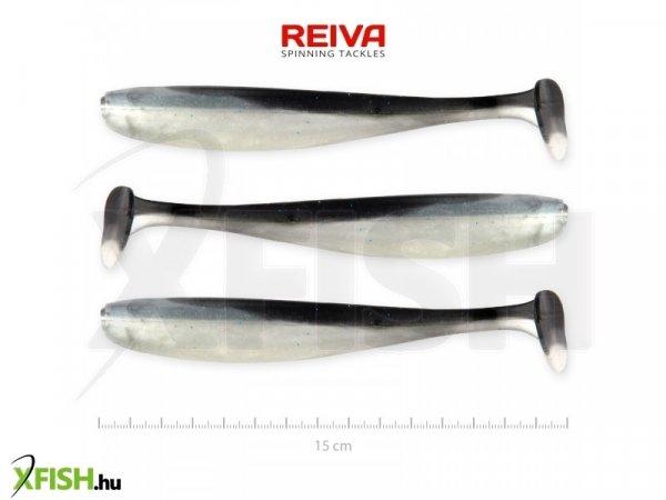 Reiva Flash Shad Gumihal Fekete Ezüst Flitter 15cm 13,26g 3db/csomag
