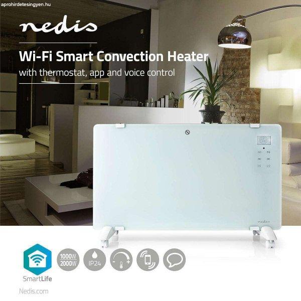 NEDIS SmartLife fűtőpanel okos Konvektor Wi-Fi Fürdőszobába alkalmas ip44
TUYA APP-pal  Üveg Panel 2000 W 2 Hőbeállítások  LED 15 - 35 °C
Állítható hőmérséklet  Fehér WIFIHTPL20FWT