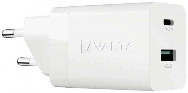 VARTA Hálózati töltő, 1xUSB, 1x USB-C kimenet, 38W, VARTA 