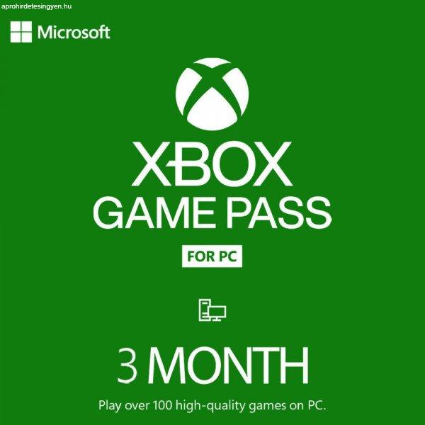 Xbox Game Pass - 3 hónap (Csak PC) (Digitális kulcs - PC)