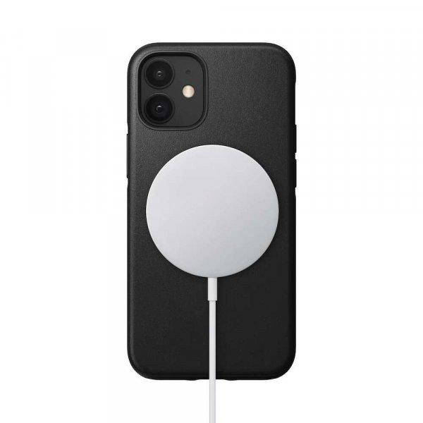 Nomad Modern Apple iPhone 12 Mini Magsafe Bőr Tok - Fekete