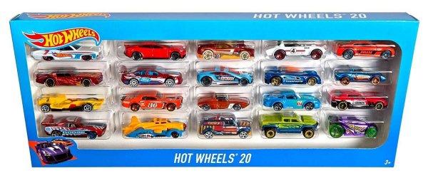 Mattel Hot Wheels 20 db-os Ajándék Kisautó Szett - Többszínű