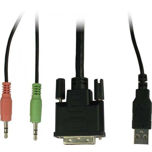 Inter-Tech AS-9104DA DVI-I Switch - (4 PC - 1 Kijelző)
