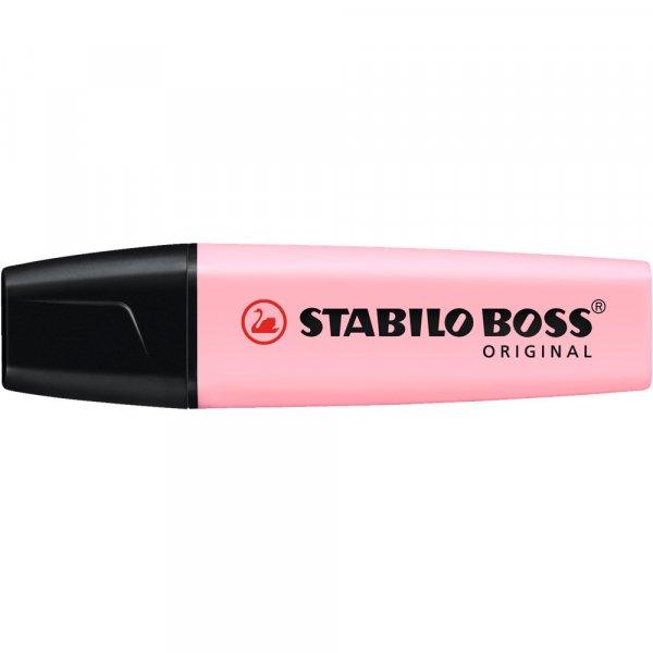 Szövegkiemelő 2-5mm, vágott hegyű, STABILO Boss original Pastel pink