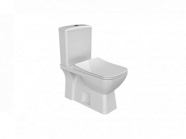 Duru perem nélküli mély öblítésű szögletes monoblokkos WC alsó/hátsó
kifolyású, tartállyal, tető nélkül, beépített bidé funkcióval
