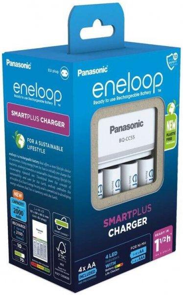 Panasonic Eneloop Smart Plus USB BQ-CC55 4x AA/AAA NiMH Akkumulátor Töltő