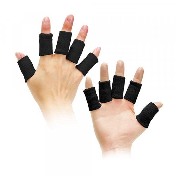 Gumis, stabilizáló ujjvédő textilpánt sportoláshoz, fizikai munkához,
izületi fájdalmak ellen - 10 db (BBKM)