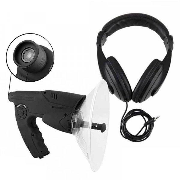 Parabolikus mikrofon fejhallgatóval - természethangok rögzítéséhez (BBV)