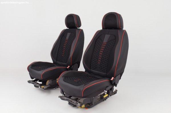 Volkswagen Beetle Méretezett Üléshuzat -Cupido Bőr/Szövet -Piros/Fekete- 2
Első Ülésre