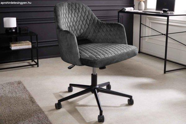 Design irodai szék Laney szürke bársony