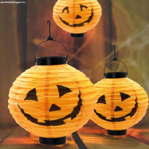 Halloween-i szolár lampion - tök - ⌀20 cm