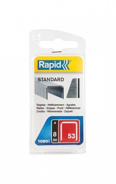 Spona RAPID 53 STANDARD, 08 mm, 1080 db, vágódeszkák szponzorokhoz, buckles
