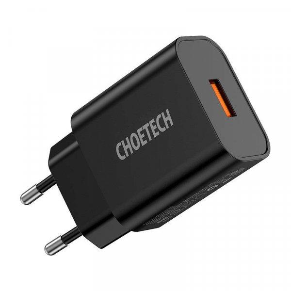 Fali töltő Choetech Q5003 18W USB-A (fekete)