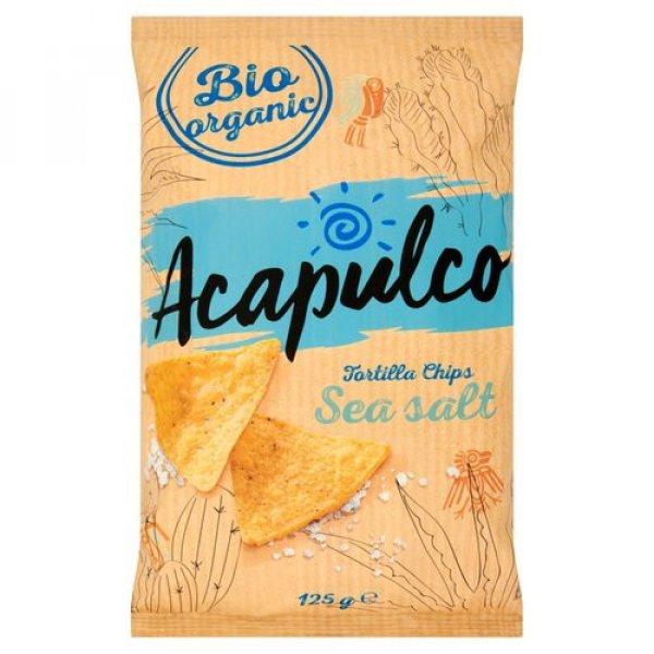 Acapulco bio tortilla chips natúr 125 g