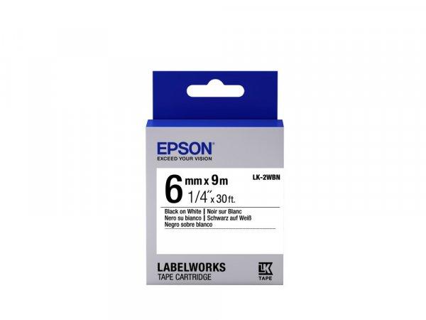Epson LK-2WBN Black/White 6mm szalag (9m)