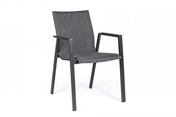 ODEON II fekete és szürke kerti szék