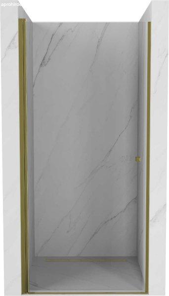 Mexen Pretoria   Zuhany ajtó nyíló 90 cm,  átlátszó ,  arany  -
852-090-000-50-00 Nyiló zuhany ajtó