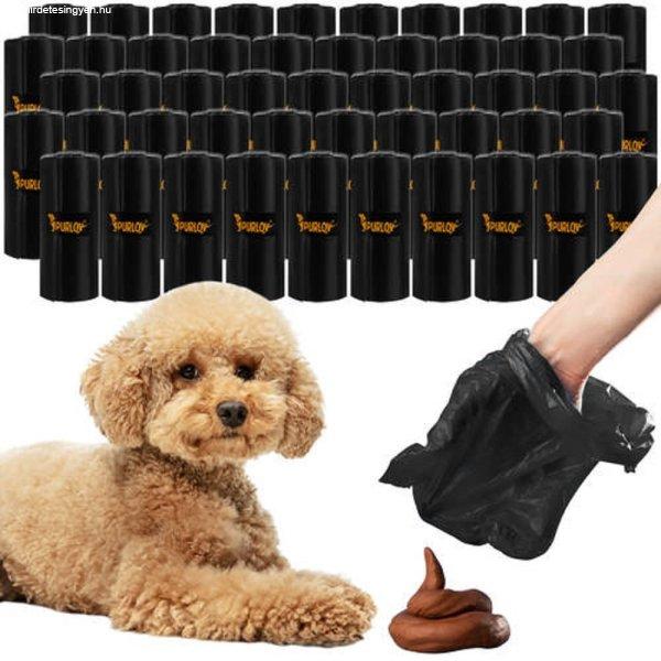 1000 darabos kutyapiszok zacskó - fekete (BB-20448)