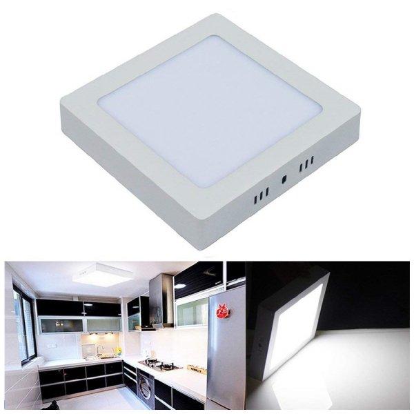 24W négyzetes, külső szerelésű LED panel - hideg
fehér (BBD)