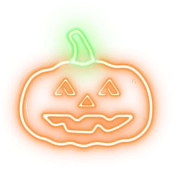 Neon plexi LED lámpa, Pumpkin with Stem, falra akasztható, narancs-zöld,
Neolia NNE13