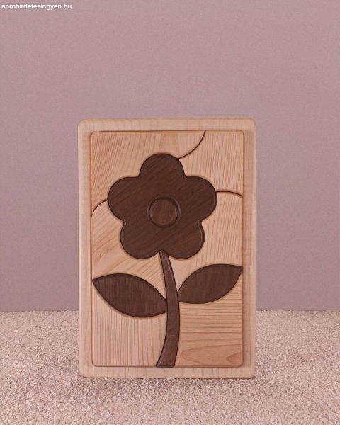 Fából készült Virág Puzzle