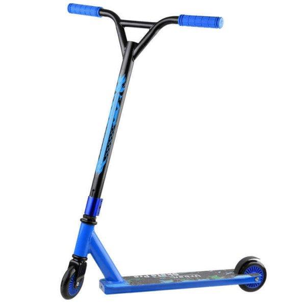Skate Pro kétkerekű kaszkadőr roller fekete-kék színben 65 cm