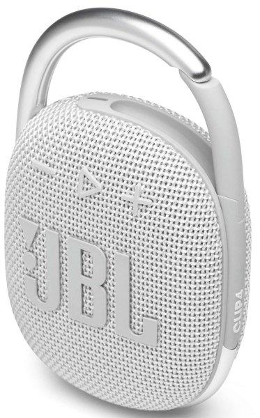 JBL Clip 4 Bluetooth vízálló hordozható hangszóró - Fehér