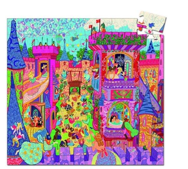 A meseszép tündér kastély, 54 db-os formadobozos puzzle - The fairy castle -
54 pcs - Djeco