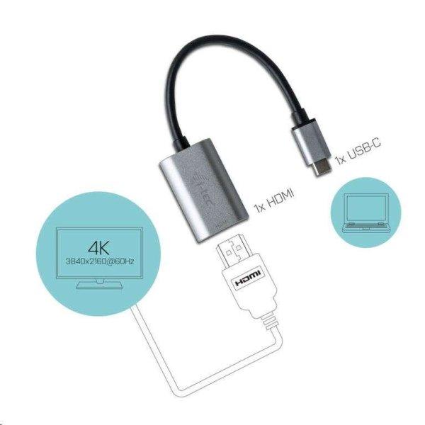 i-tec USB-C HDMI 60Hz Metal adapter asztroszürke (C31METALHDMI60HZ)