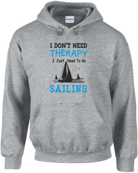 Sailing therapy pulóver - egyedi mintás, 4 színben, 5 méretben