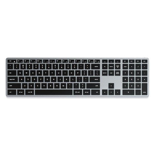 Satechi billentyűzet Slim X3 Bluetooth Backlit Keyboard Mac számára, ezüst