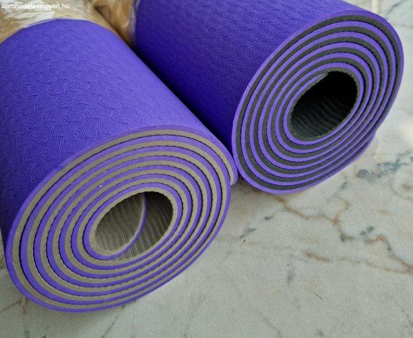 Yoga Mat , jóga matrac, TPE, 6mm, 2 színű, C23