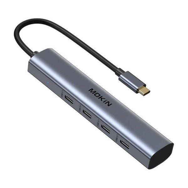MOKiN USB-C hub 10 Gbps 4 USB-C porttal (ezüst)