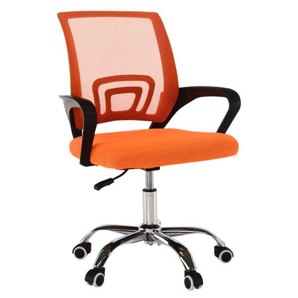 Irodai szék, narancssárga/fekete, DEX 2 NEW