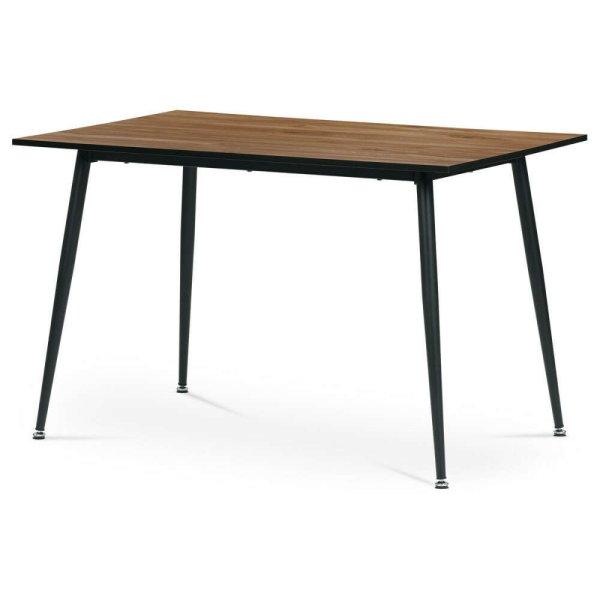 Tölgy Színű Étkezőasztal 120x75 cm. MDF Asztallap, Fekete Fém Lábak
AT-682