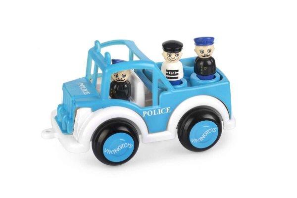 Viking Toys Jumbo Jeep Police autó figurákkal - Kék/fehér