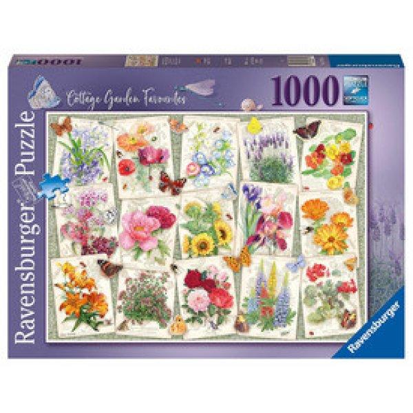 Puzzle 1000 db - Kerti virágok