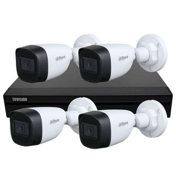 Alapvető felügyeleti készlet 4 kamera 5MP, IR 30m, fix lencse 2.8mm, DVR 4
csatorna, mesterséges intelligencia