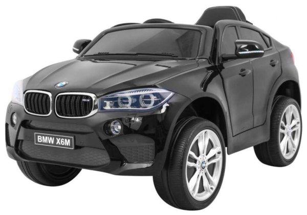 BMW X6M lakkozott fekete akkumulátoros autó