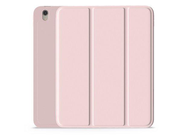 Apple iPad 10.9 (2022) tablet tok (Smart Case) on/off funkcióval, Apple Pencil
tartóval - Devia Rosy Series Leather Case With Pencil Slot - pink