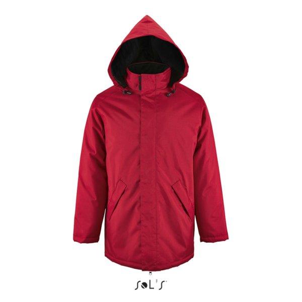 Uniszex ROBYN steppelt bélésű kabát, gallérba rejthető kapucnival,
SOL'S SO02109, Red-3XL