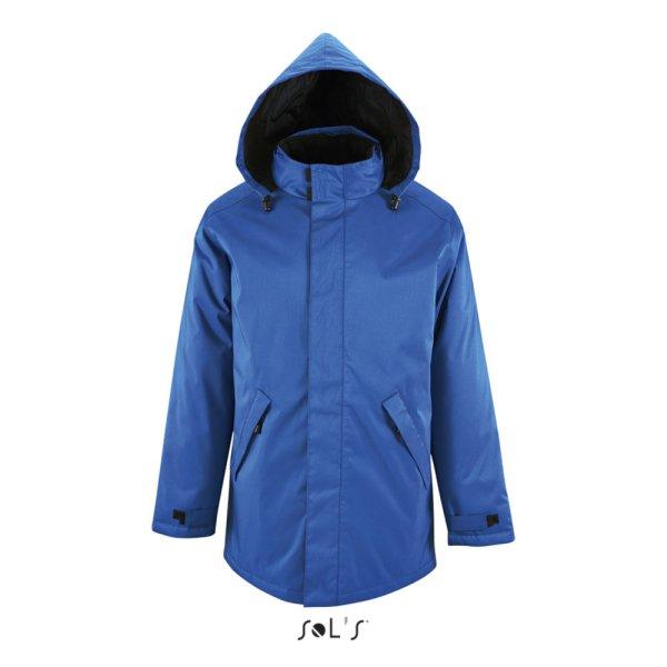 Uniszex ROBYN steppelt bélésű kabát, gallérba rejthető kapucnival,
SOL'S SO02109, Royal Blue-L