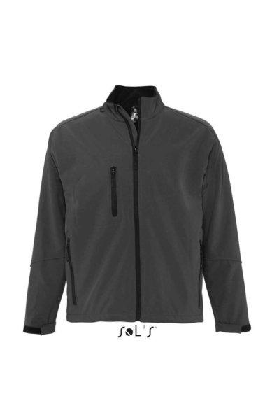 Férfi RELAX vastag 3 rétegű softshell dzseki, SOL'S SO46600, Charcoal
Grey-4XL