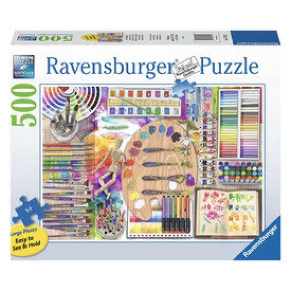 Ravensburger Puzzle 500 db - A művész palettája