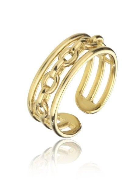 Marc Malone Nyitott aranyozott gyűrű Madeline Gold Ring MCR23001G