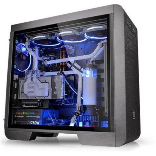 Thermaltake Core V51 Tempered Glass Edition táp nélküli ablakos Full Tower
számítógépház fekete